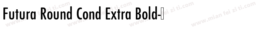Futura Round Cond Extra Bold字体转换